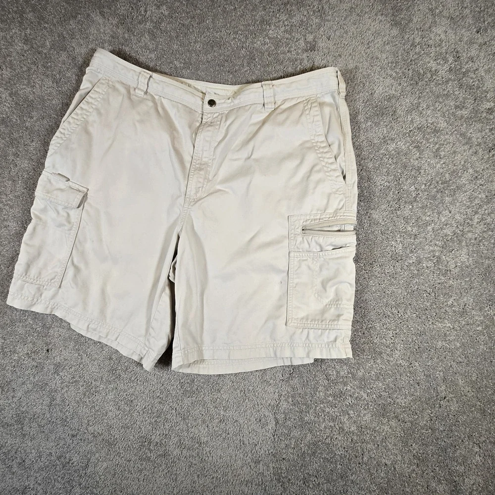 Columbia Khaki Cargo Shorts Performance Outdoor Gear Mens Size 38